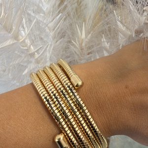 Pulsera Dorada Brazalete