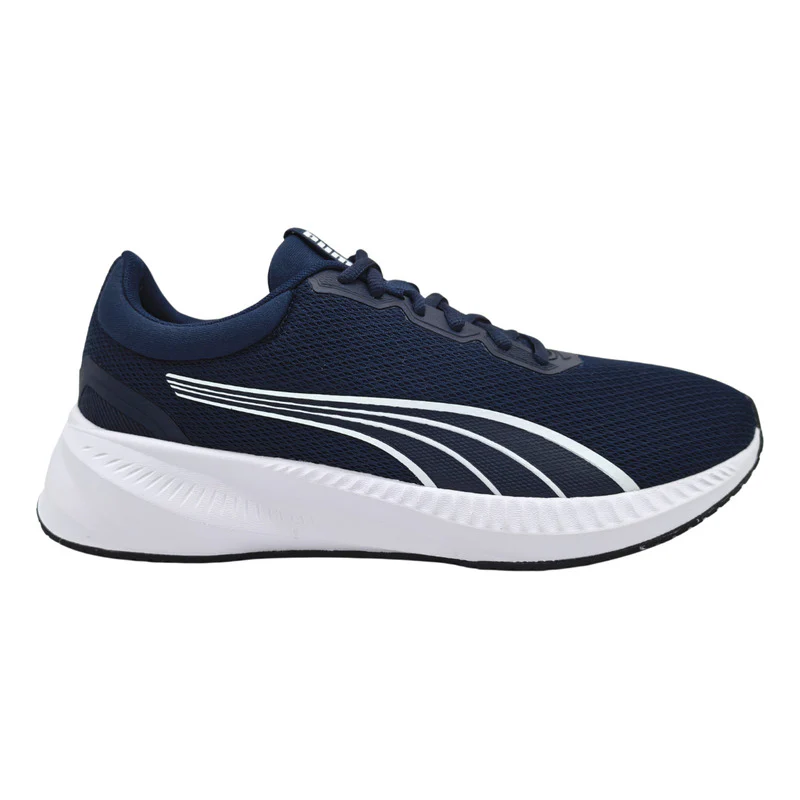 Tenis Caballero Puma Flyer Lite 5 Evo Línea Nueva 31194605 Textil Azul Cómodos, Running, Gym, Hombre