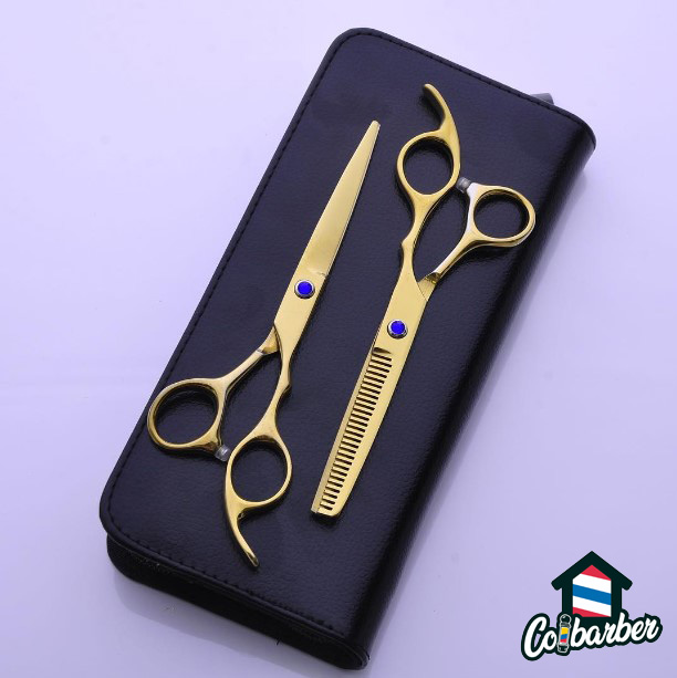 ⭐Kit Tijeras Profesonal Lisa + Entresacadora 6 Pulgadas⭐